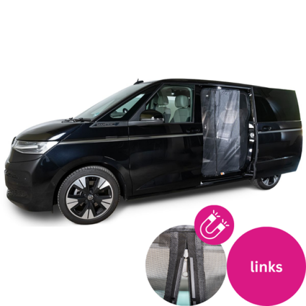 VanQuito Moskitonetz für VW T7 Schiebetür links Magnetreißverschluss